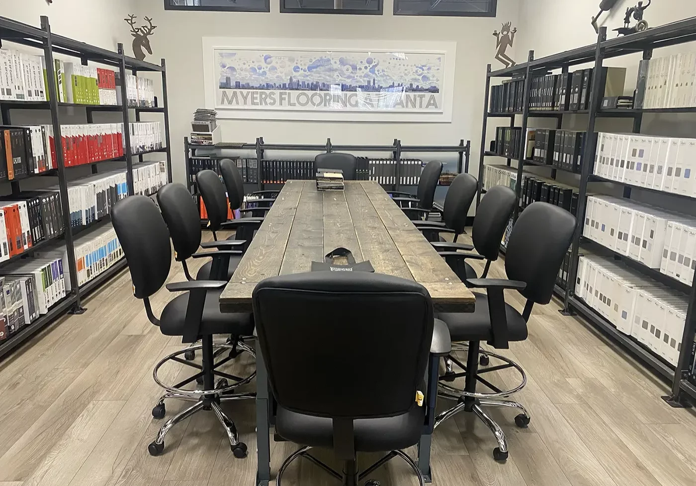 Product samples at showroom | Myers Carpet of Atlanta